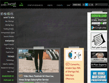 Tablet Screenshot of crazyaboutstartups.com